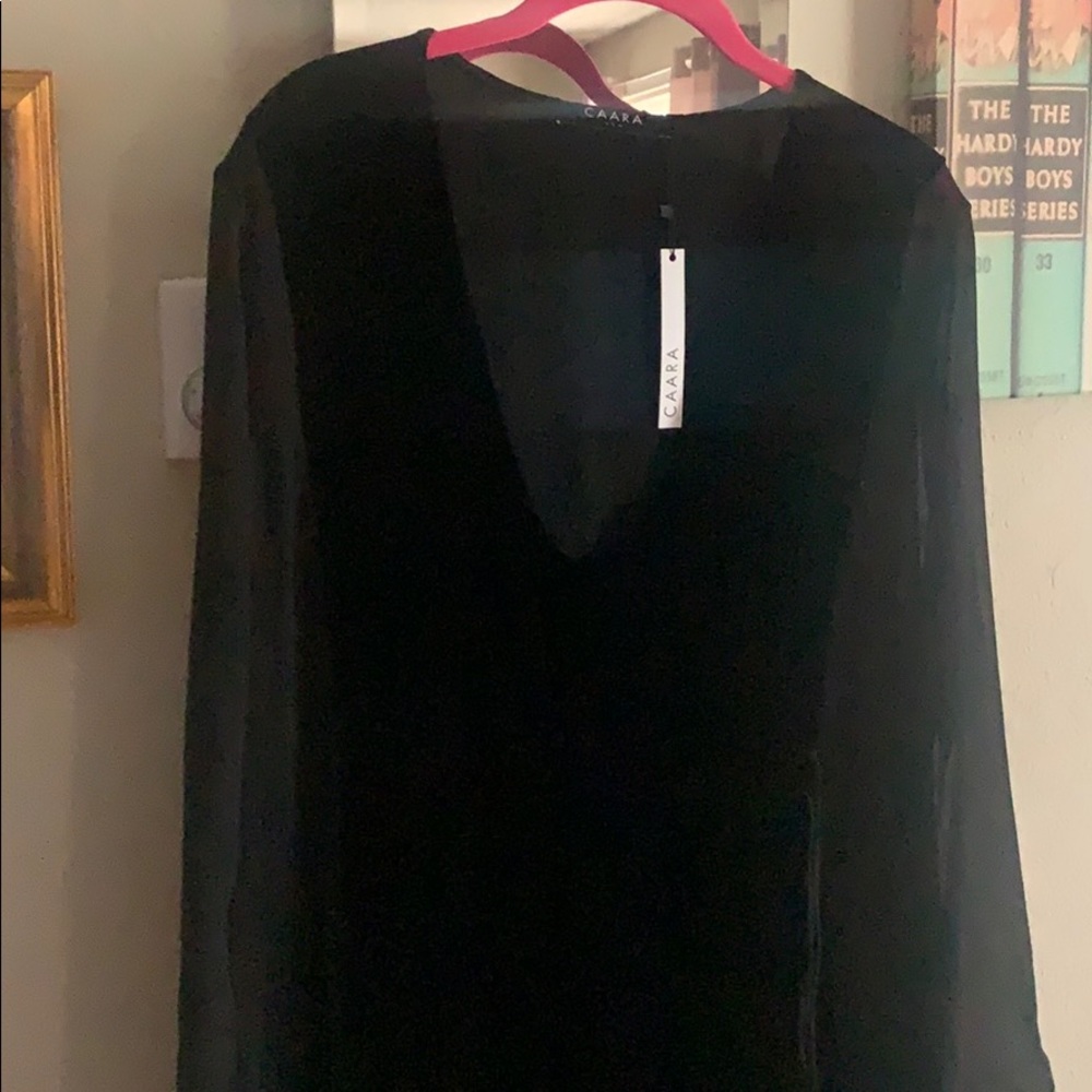 NWT Caara Silk Short Dress Sz L
